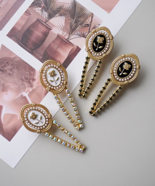 セール】【 Port / ポート 】 クラシカル ローズ ラインストーン