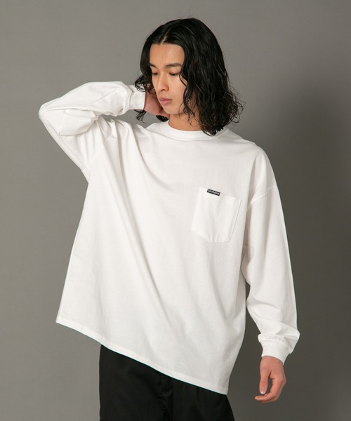 【brknhome/ブロークンホーム】 ビッグシルエットポケット付ロンT（Tシャツ/カットソー）｜brknhome（ブロークンホーム）