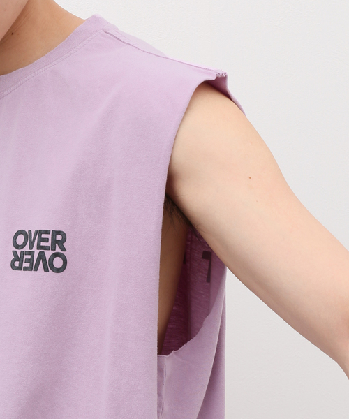 JOURNAL STANDARD（ジャーナルスタンダード）の「【OVER OVER】EASY TANK-RUN THE WORLD PURPLE（タンクトップ・メンズ・パープル・LARGE/MEDIUM）」の15枚目の写真
