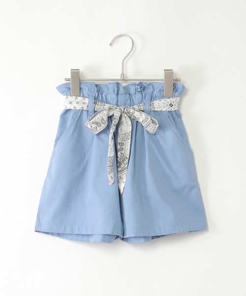 ikka(イッカ)の「スカーフベルト付きキュロット(120~160cm)(その他パンツ・キッズ・ベージュ/ブラック/ブルー・120/130/140/150/160)」の8枚目の写真