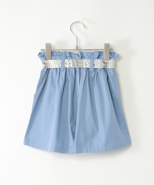 ikka(イッカ)の「スカーフベルト付きキュロット(120~160cm)(その他パンツ・キッズ・ベージュ/ブラック/ブルー・120/130/140/150/160)」の9枚目の写真