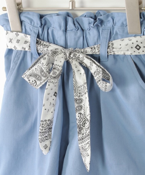 ikka(イッカ)の「スカーフベルト付きキュロット(120~160cm)(その他パンツ・キッズ・ベージュ/ブラック/ブルー・120/130/140/150/160)」の11枚目の写真