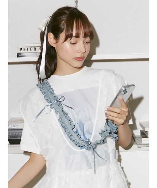 merry jenny（メリージェニー）の「フリルリボンマルチストラップ
