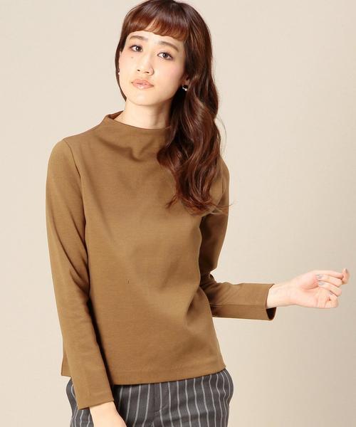 BEAUTY&YOUTH UNITED ARROWS（ビューティーアンドユースユナイテッドアローズ）の「BY ミラノリブボトルネックジッププルオーバー◆（Tシャツ/カットソー・レディース・オフホワイト/ブラウン/ネイビー/マスタード・フリー）」の3枚目の写真