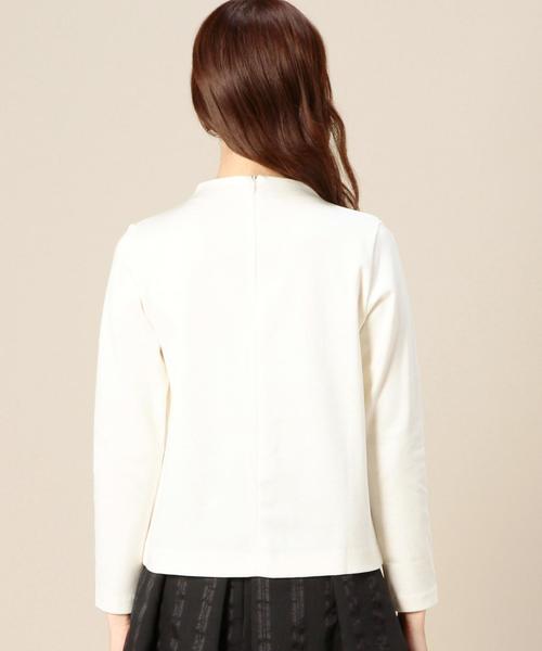 BEAUTY&YOUTH UNITED ARROWS（ビューティーアンドユースユナイテッドアローズ）の「BY ミラノリブボトルネックジッププルオーバー◆（Tシャツ/カットソー・レディース・オフホワイト/ブラウン/ネイビー/マスタード・フリー）」の5枚目の写真