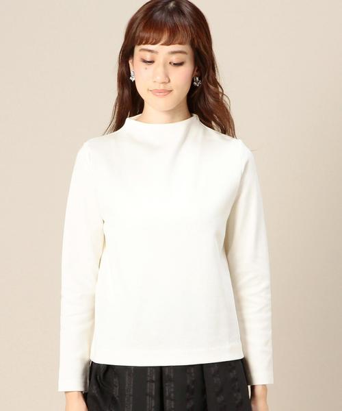 BEAUTY&YOUTH UNITED ARROWS（ビューティーアンドユースユナイテッドアローズ）の「BY ミラノリブボトルネックジッププルオーバー◆（Tシャツ/カットソー・レディース・オフホワイト/ブラウン/ネイビー/マスタード・フリー）」の6枚目の写真