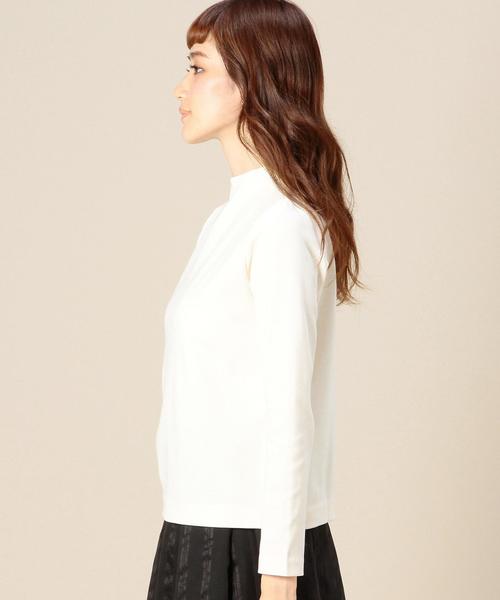 BEAUTY&YOUTH UNITED ARROWS（ビューティーアンドユースユナイテッドアローズ）の「BY ミラノリブボトルネックジッププルオーバー◆（Tシャツ/カットソー・レディース・オフホワイト/ブラウン/ネイビー/マスタード・フリー）」の7枚目の写真
