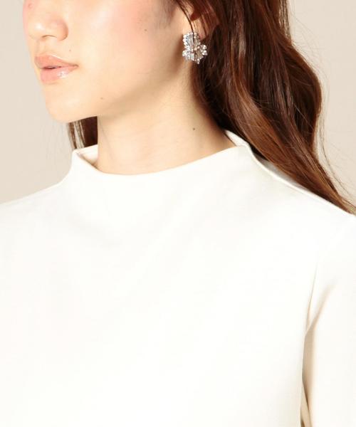 BEAUTY&YOUTH UNITED ARROWS（ビューティーアンドユースユナイテッドアローズ）の「BY ミラノリブボトルネックジッププルオーバー◆（Tシャツ/カットソー・レディース・オフホワイト/ブラウン/ネイビー/マスタード・フリー）」の9枚目の写真