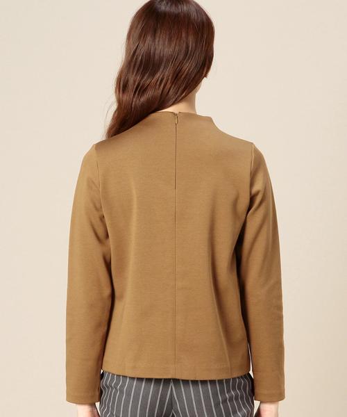 BEAUTY&YOUTH UNITED ARROWS（ビューティーアンドユースユナイテッドアローズ）の「BY ミラノリブボトルネックジッププルオーバー◆（Tシャツ/カットソー・レディース・オフホワイト/ブラウン/ネイビー/マスタード・フリー）」の13枚目の写真