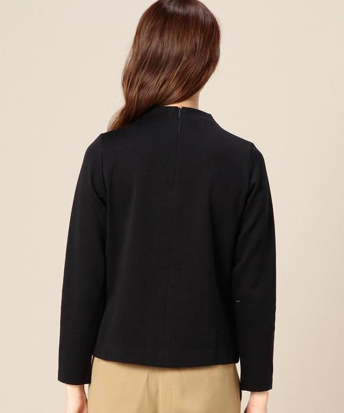 BEAUTY&YOUTH UNITED ARROWS（ビューティーアンドユースユナイテッドアローズ）の「BY ミラノリブボトルネックジッププルオーバー◆（Tシャツ/カットソー・レディース・オフホワイト/ブラウン/ネイビー/マスタード・フリー）」の15枚目の写真