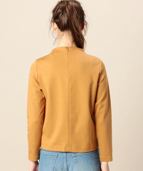 BEAUTY&YOUTH UNITED ARROWS（ビューティーアンドユースユナイテッドアローズ）の「BY ミラノリブボトルネックジッププルオーバー◆（Tシャツ/カットソー・レディース・オフホワイト/ブラウン/ネイビー/マスタード・フリー）」の18枚目の写真