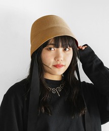 Odds（オッズ）の「odds RIBBON CONO HAT オッズ リボン付き コノハット ストローハット バケットハット 麦わら帽子（ハット）」