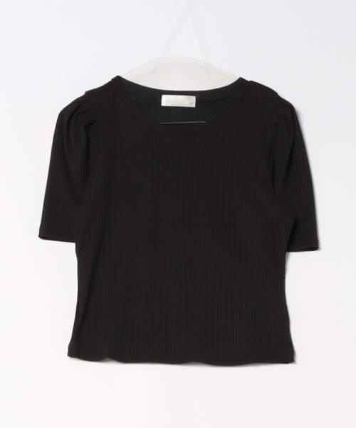 abc une face（アーベーセーアンフェイス）の「チュールビスチェ+カットソー（Tシャツ/カットソー・レディース・ダークグレー/ホワイト/ブラック・FREE）」の5枚目の写真