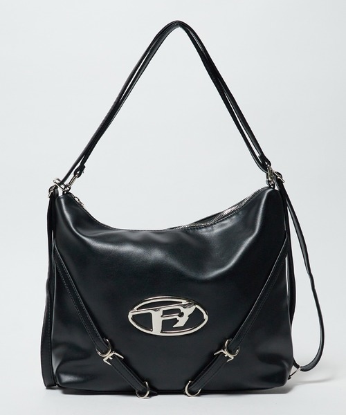 Chick（チック）の「Shoulder bag Backpack 2WAY type / ショルダーバッグ バックパック 2WAYタイプ（ショルダーバッグ・レディース・シルバー/ブラック・FREE）」の13枚目の写真