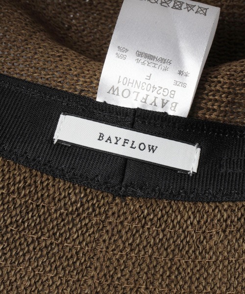 BAYFLOW(ベイフロー)の「サーモバケットハット(ハット・レディース・オフホワイト/ブラウン・FREE)」の18枚目の写真