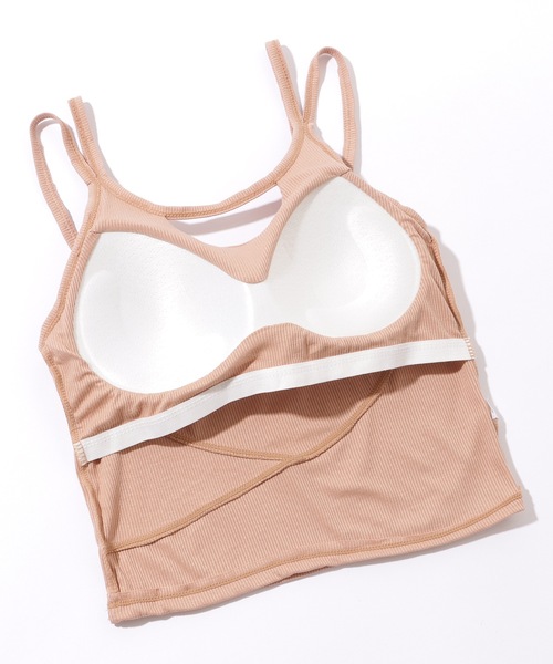 Lace Ladies(レースレディース)の「ダブルストラップ カットアウト コンパクト カップ付き キャミソール(キャミソール・レディース・グレー/ブラック/モカ/ホワイト・FREE)」の12枚目の写真