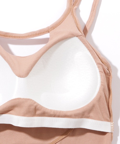 Lace Ladies(レースレディース)の「ダブルストラップ カットアウト コンパクト カップ付き キャミソール(キャミソール・レディース・グレー/ブラック/モカ/ホワイト・FREE)」の13枚目の写真