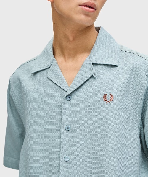 フレッドペリー　ピケテクスチャーリビアカラーシャツ 楽天市場】フレッドペリー FRED PERRY/シャツ/ピケテクスチャー