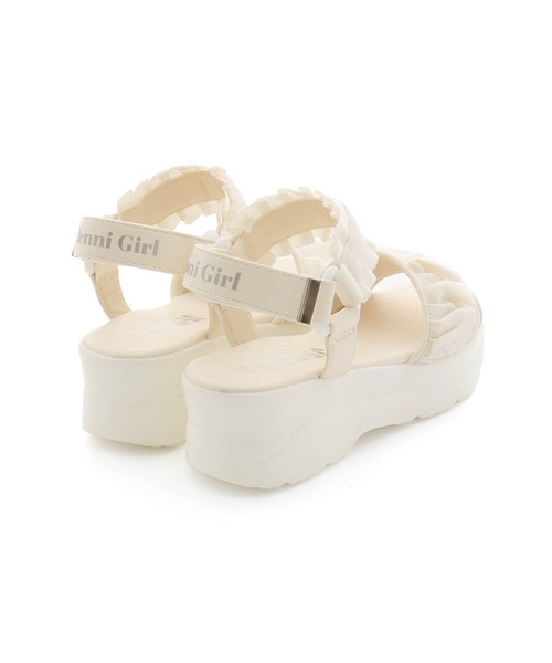 JENNI(ジェニィ)の「フリルガーリースポサン(サンダル・キッズ・アイボリー/ブラック/サックスブルー・20cm/21cm/22cm/23cm/24cm)」の13枚目の写真