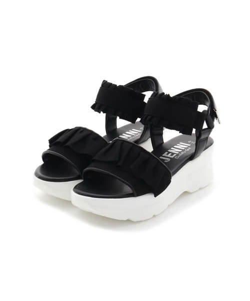 JENNI(ジェニィ)の「フリルガーリースポサン(サンダル・キッズ・アイボリー/ブラック/サックスブルー・20cm/21cm/22cm/23cm/24cm)」の14枚目の写真