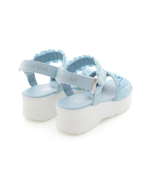 JENNI(ジェニィ)の「フリルガーリースポサン(サンダル・キッズ・アイボリー/ブラック/サックスブルー・20cm/21cm/22cm/23cm/24cm)」の17枚目の写真