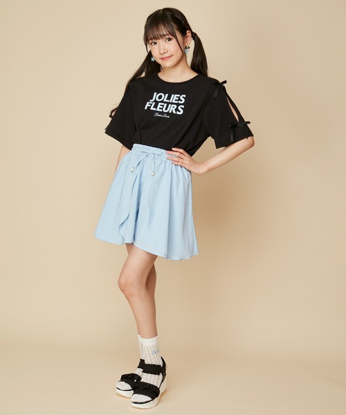 JENNI(ジェニィ)の「フリルガーリースポサン(サンダル・キッズ・アイボリー/ブラック/サックスブルー・20cm/21cm/22cm/23cm/24cm)」の9枚目の写真