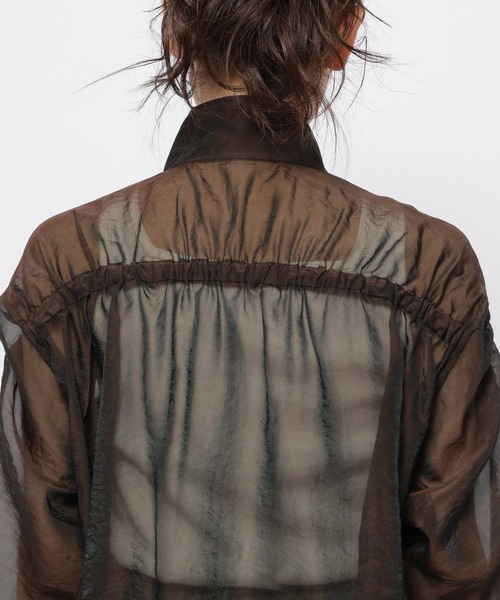 niko and...（ニコアンド）の「シアーシャーリングブルゾン（ブルゾン・レディース・オフホワイト/ブラウン/ライトグリーン・MEDIUM/BIG(L)）」の17枚目の写真