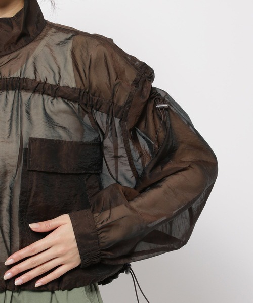 niko and...（ニコアンド）の「シアーシャーリングブルゾン（ブルゾン・レディース・オフホワイト/ブラウン/ライトグリーン・MEDIUM/BIG(L)）」の20枚目の写真