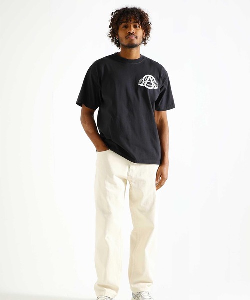 OBEY(オベイ)の「OBEY/オベイ 半袖Tシャツ リラックスシルエット コットン 166913719(Tシャツ/カットソー・メンズ・ホワイト/スミクロ・M/L/XL)」の5枚目の写真