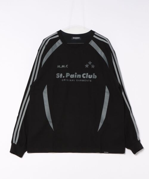 SAINTPAIN(セイントペイン)の「【UNISEX】SAINTPAIN/M.M.C ラインロングスリーブT 2121553(Tシャツ/カットソー・レディース・ブラック/チャコール・MEDIUM/LARGE)」の11枚目の写真