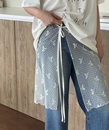 リボンチュールラップスカート