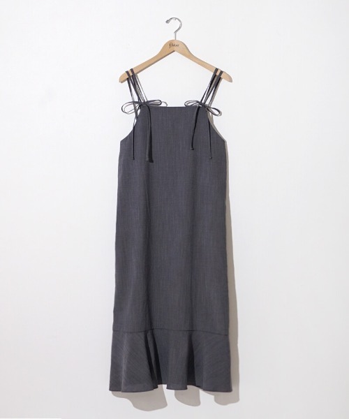 flower（フラワー）の「リボンストラップキャミワンピース（ワンピース・レディース・ブラック/イエロー・FREE）」の15枚目の写真