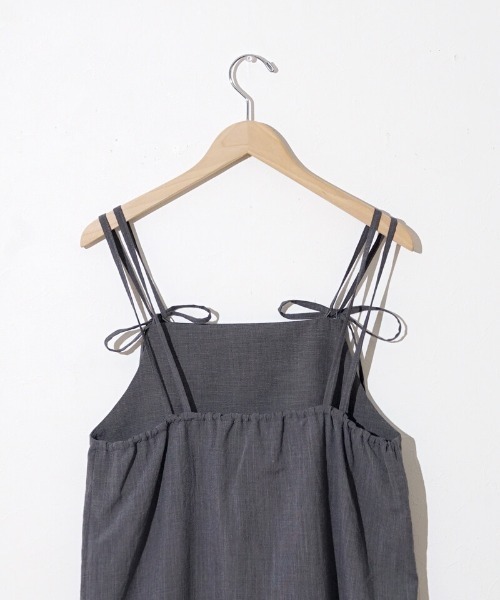 flower（フラワー）の「リボンストラップキャミワンピース（ワンピース・レディース・ブラック/イエロー・FREE）」の20枚目の写真