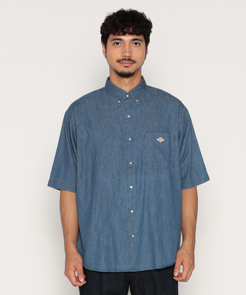 DANTON（ダントン）の「MEN'S DENIM DUNGAREE SHORT SLEEVE B.D