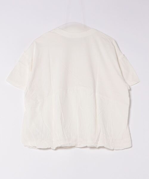 BANNER SELECT(バナーセレクト)の「異素材切り替えTEE(Tシャツ/カットソー・レディース・ホワイト/ブルー/ベージュ/グリーン・FREE)」の5枚目の写真
