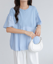 異素材切り替えTEE