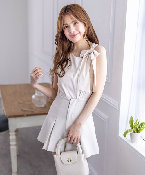 clear（クリア）の「肩リボンノースリーブブラウス[大人 フェミニン ベレエコア]≪再入荷≫（シャツ/ブラウス・レディース・ブラック/アイボリー・F）」の13枚目の写真