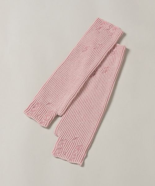 JEANASIS（ジーナシス）の「ダメージリブアームカバー/113033（アームカバー・レディース・グレー/ピンク/ブラック・FREE）」の3枚目の写真