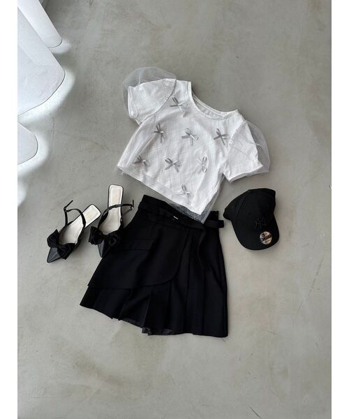 dazzlin（ダズリン）の「エレガントバレエリボンパンプス（パンプス・レディース・ブラック/パープル/ベージュ/オフホワイト/グレー/ピンク・LARGE/MEDIUM）」の18枚目の写真