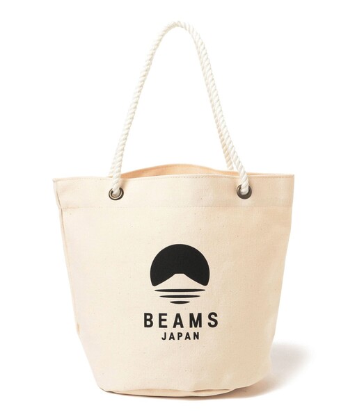 BEAMS JAPAN（ビームス　ジャパン）の「神戸ザック / 別注 神戸風月堂 ゴーフル トートバッグ（トートバッグ・レディース・ピンク/ブラウン/ナチュラル・ONE SIZE）」の4枚目の写真