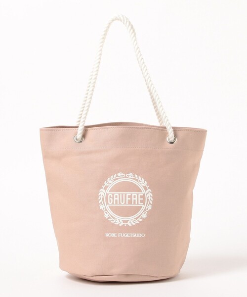BEAMS JAPAN（ビームス　ジャパン）の「神戸ザック / 別注 神戸風月堂 ゴーフル トートバッグ（トートバッグ・レディース・ピンク/ブラウン/ナチュラル・ONE SIZE）」の13枚目の写真