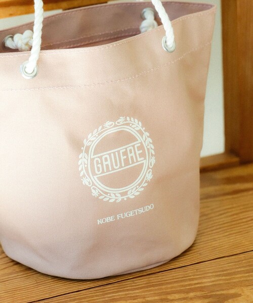 BEAMS JAPAN（ビームス　ジャパン）の「神戸ザック / 別注 神戸風月堂 ゴーフル トートバッグ（トートバッグ・レディース・ピンク/ブラウン/ナチュラル・ONE SIZE）」の17枚目の写真