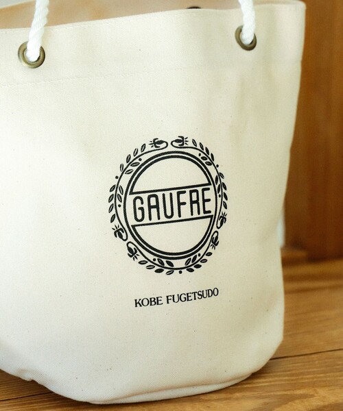 BEAMS JAPAN（ビームス　ジャパン）の「神戸ザック / 別注 神戸風月堂 ゴーフル トートバッグ（トートバッグ・レディース・ピンク/ブラウン/ナチュラル・ONE SIZE）」の22枚目の写真