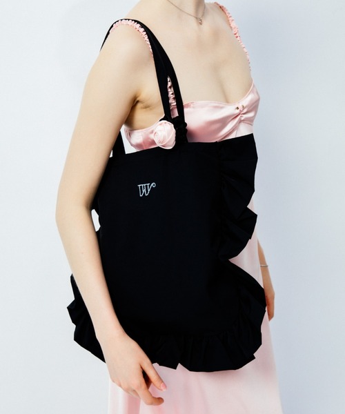whim(ウィム)の「【NEW】"W" logo tote bag(トートバッグ・レディース・ホワイト/ブラック・FREE)」の2枚目の写真