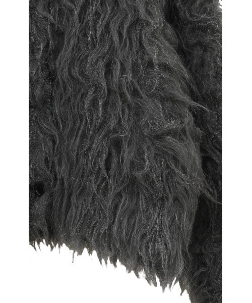 CLANE（クラネ）の「CLANE/クラネ/SHAGGY SHORT KNIT CARDIGAN（カーディガン/ボレロ・レディース・チャコールグレー/ベージュ/ピンク・1）」の8枚目の写真