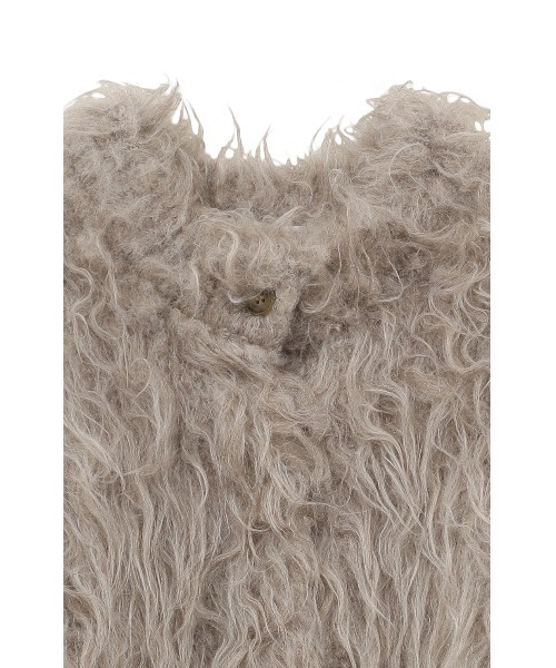 CLANE（クラネ）の「CLANE/クラネ/SHAGGY SHORT KNIT CARDIGAN（カーディガン/ボレロ・レディース・チャコールグレー/ベージュ/ピンク・1）」の13枚目の写真