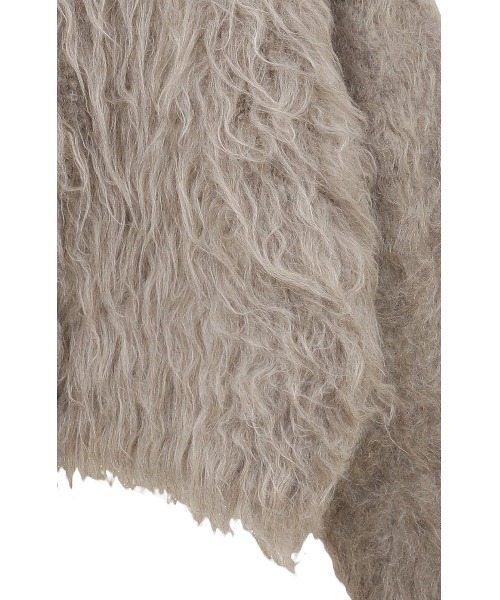CLANE（クラネ）の「CLANE/クラネ/SHAGGY SHORT KNIT CARDIGAN（カーディガン/ボレロ・レディース・チャコールグレー/ベージュ/ピンク・1）」の15枚目の写真