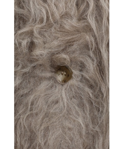 CLANE（クラネ）の「CLANE/クラネ/SHAGGY SHORT KNIT CARDIGAN（カーディガン/ボレロ・レディース・チャコールグレー/ベージュ/ピンク・1）」の16枚目の写真