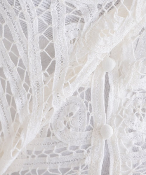 【IENA LA BOUCLE】 バテンレースブラウス IENA LA BOUCLE ブラウス シャツ 「追加」IENA バテンレース