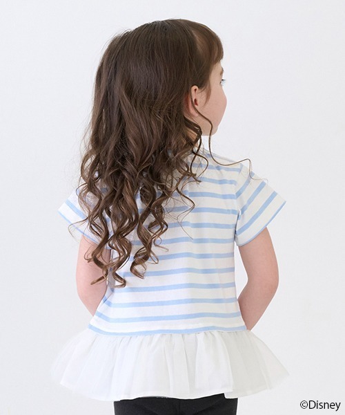 petit main(プティマイン)の「【Disney】ボーダーアップリケT(Tシャツ/カットソー・キッズ・ライトブルー/ピンク/ラベンダー・80cm/90cm/110cm/100cm/120cm/130cm)」の10枚目の写真